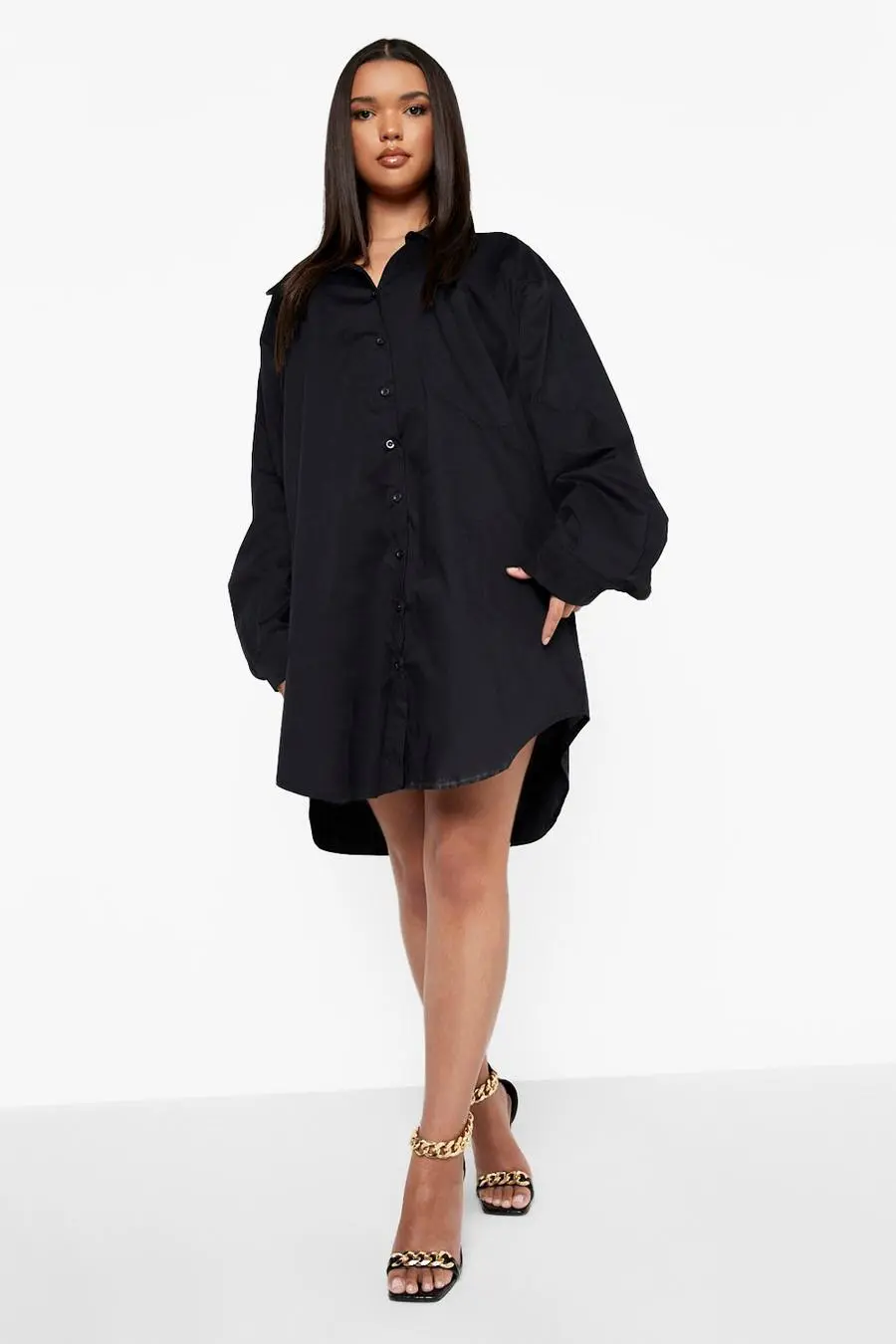 Plus Oversized Shirt Dress