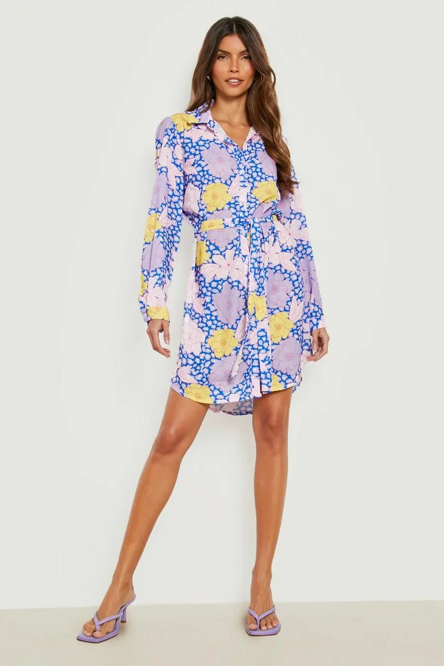 Floral Shirt Dress