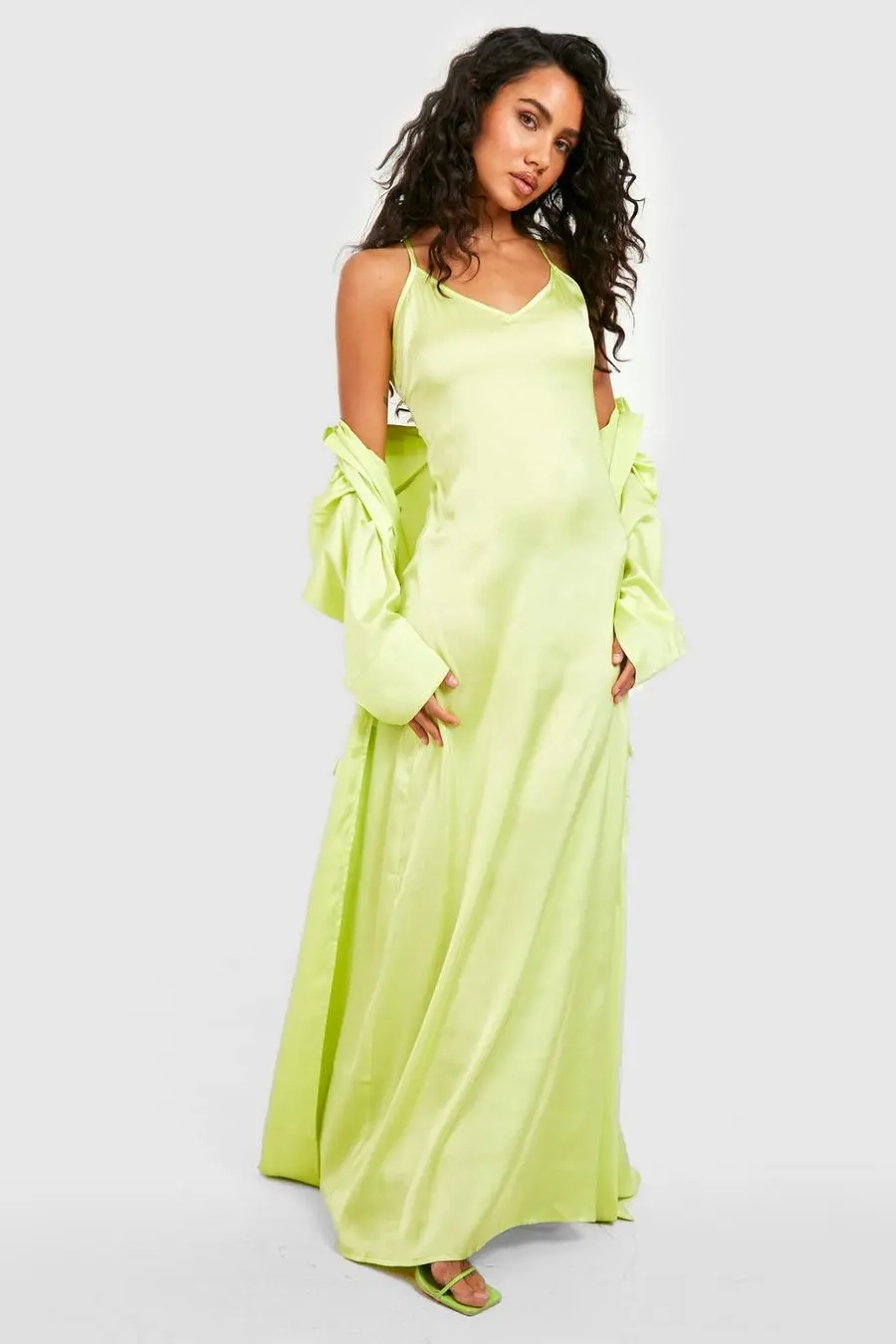 Satin Maxi Dress