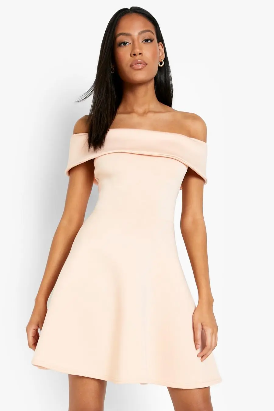 Tall Off The Shoulder Skater Dress