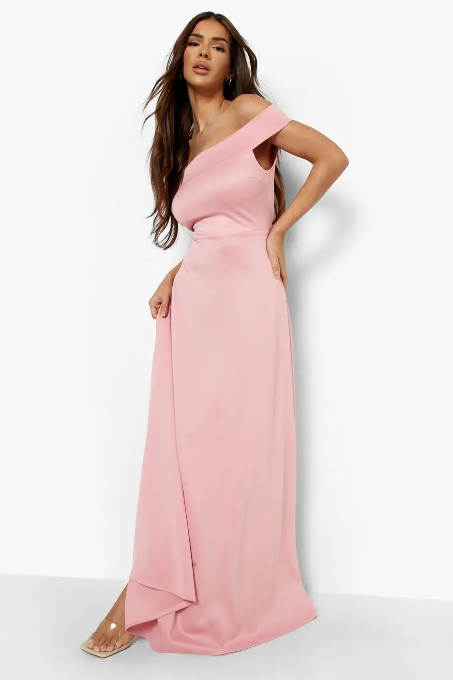 Off The Shoulder Maxi Skater Dress