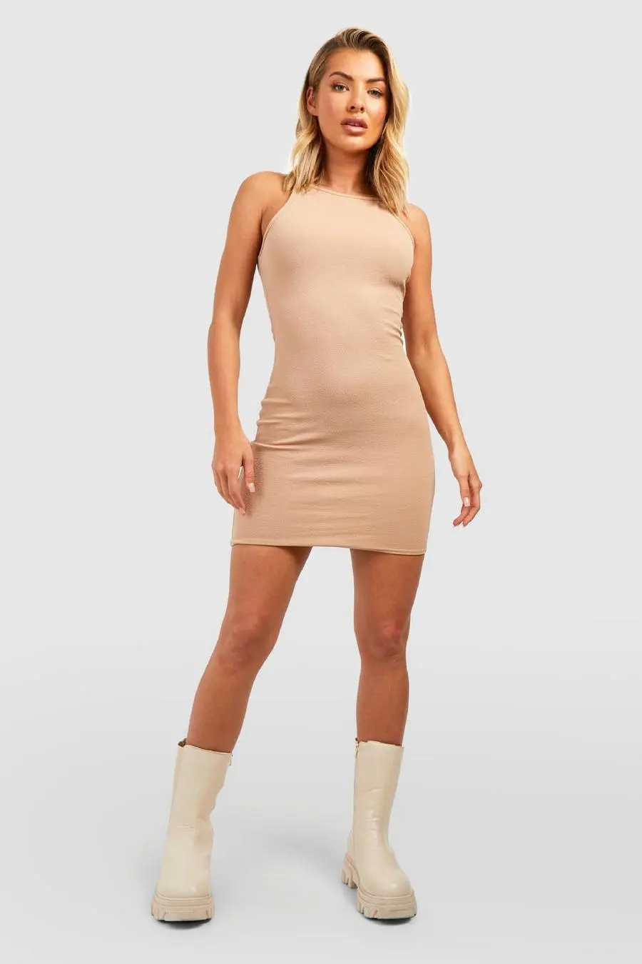 Racerneck Basic Bodycon Dress