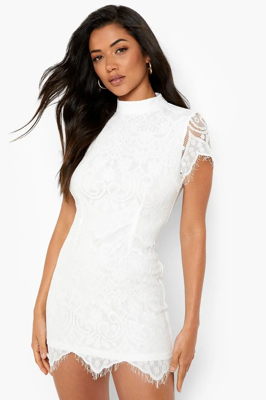 Boutique Eyelash Lace Bodycon Dress